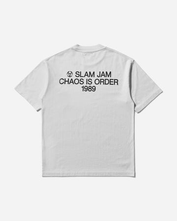 Slam Jam Chaos Is Order Tee White