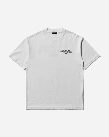 Slam Jam Chaos Is Order Tee White