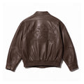 Vertere Berlin Mercy Faux Leather Jacket  Vintage Brown