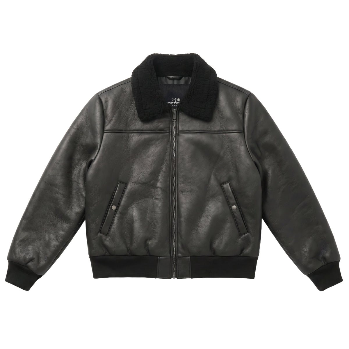 Vertere Berlin Sector Faux Leather Jacket  Black