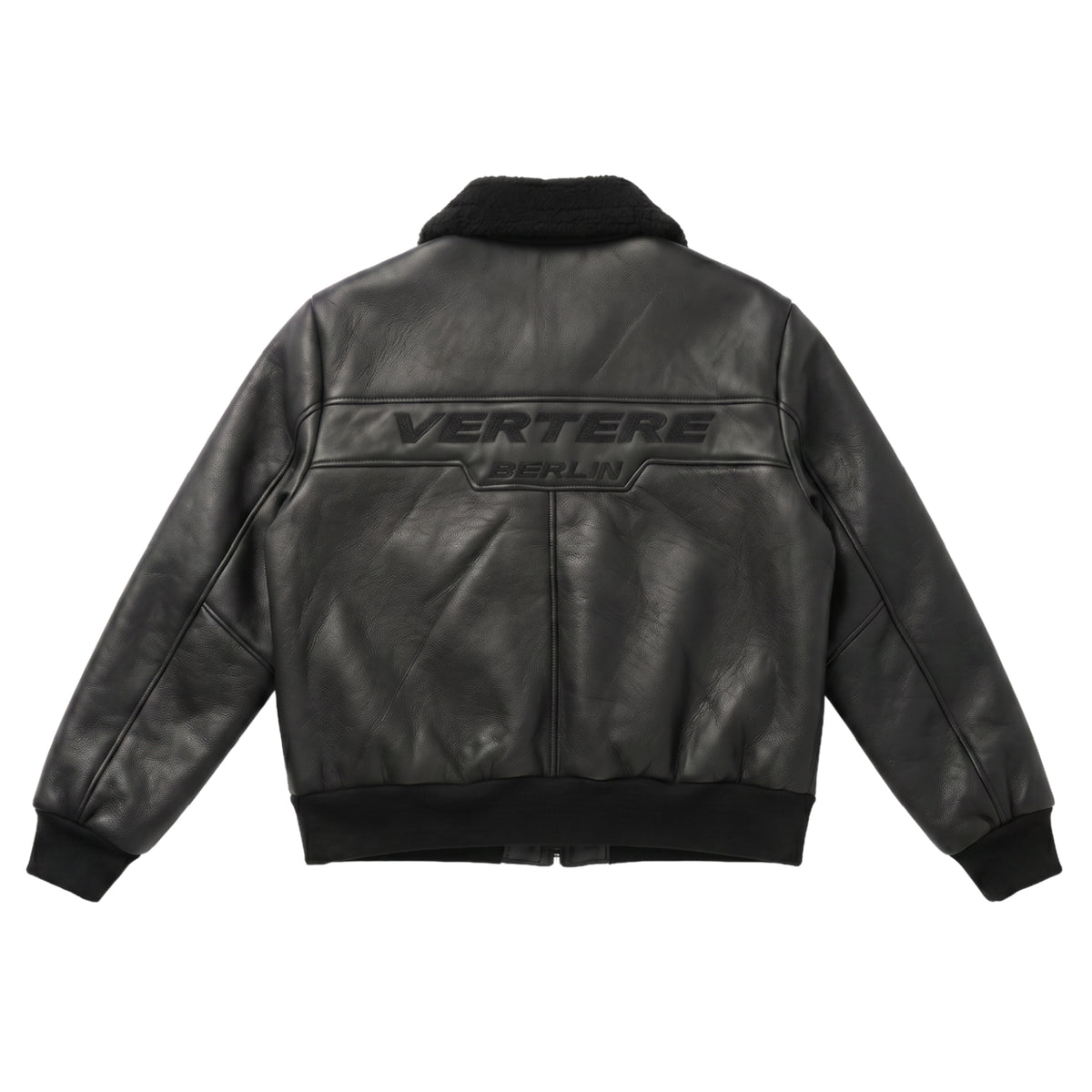 Vertere Berlin Sector Faux Leather Jacket  Black