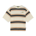 Iuter Harmony Striped Knit Over Tee Ivory