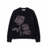 Vertere Berlin Morph Rose Knit Sweater Black