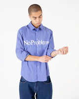 No Problemo No Problemo Ls Poplin Shirt Navy