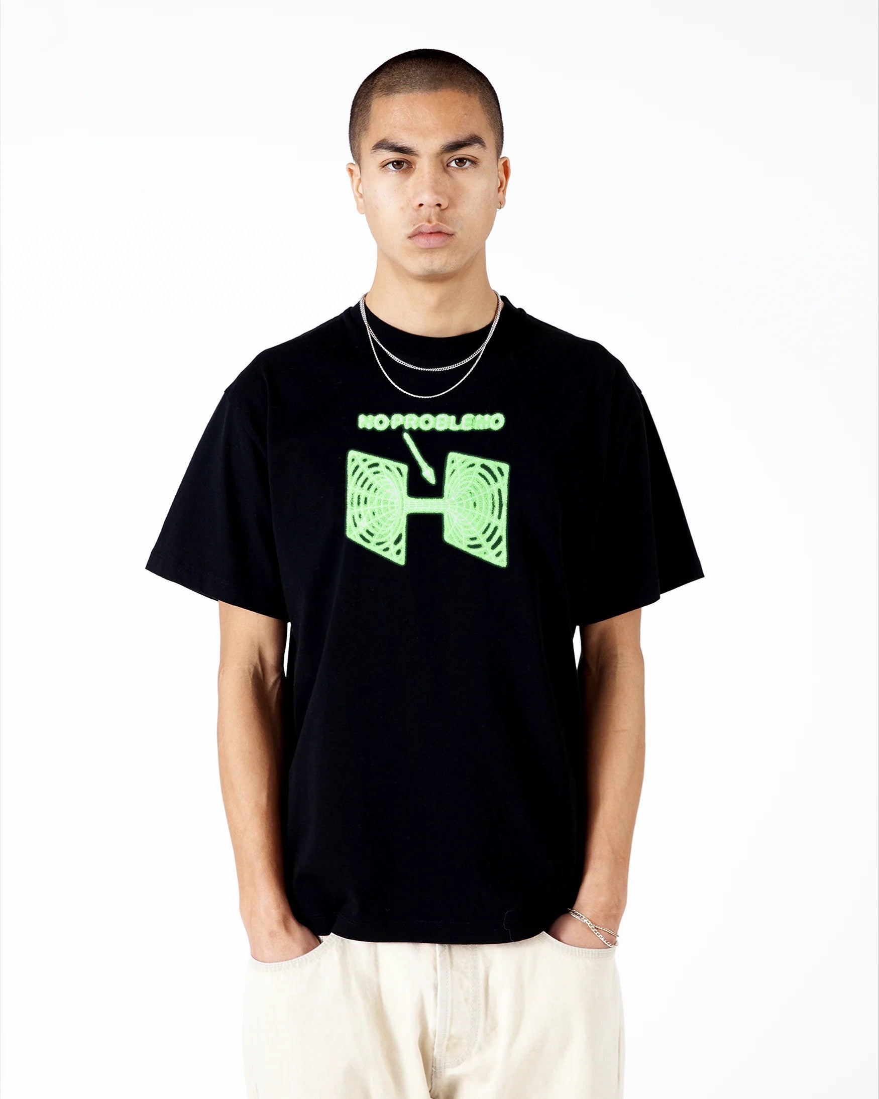 No Problemo Wormhole Ss Tee Black
