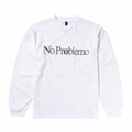 T-shirt Maniche Lunghe No Problemo Smile Away Bianca
