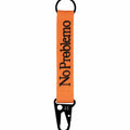 No Problemo Mini Problemo Carabiner Keychain Orange
