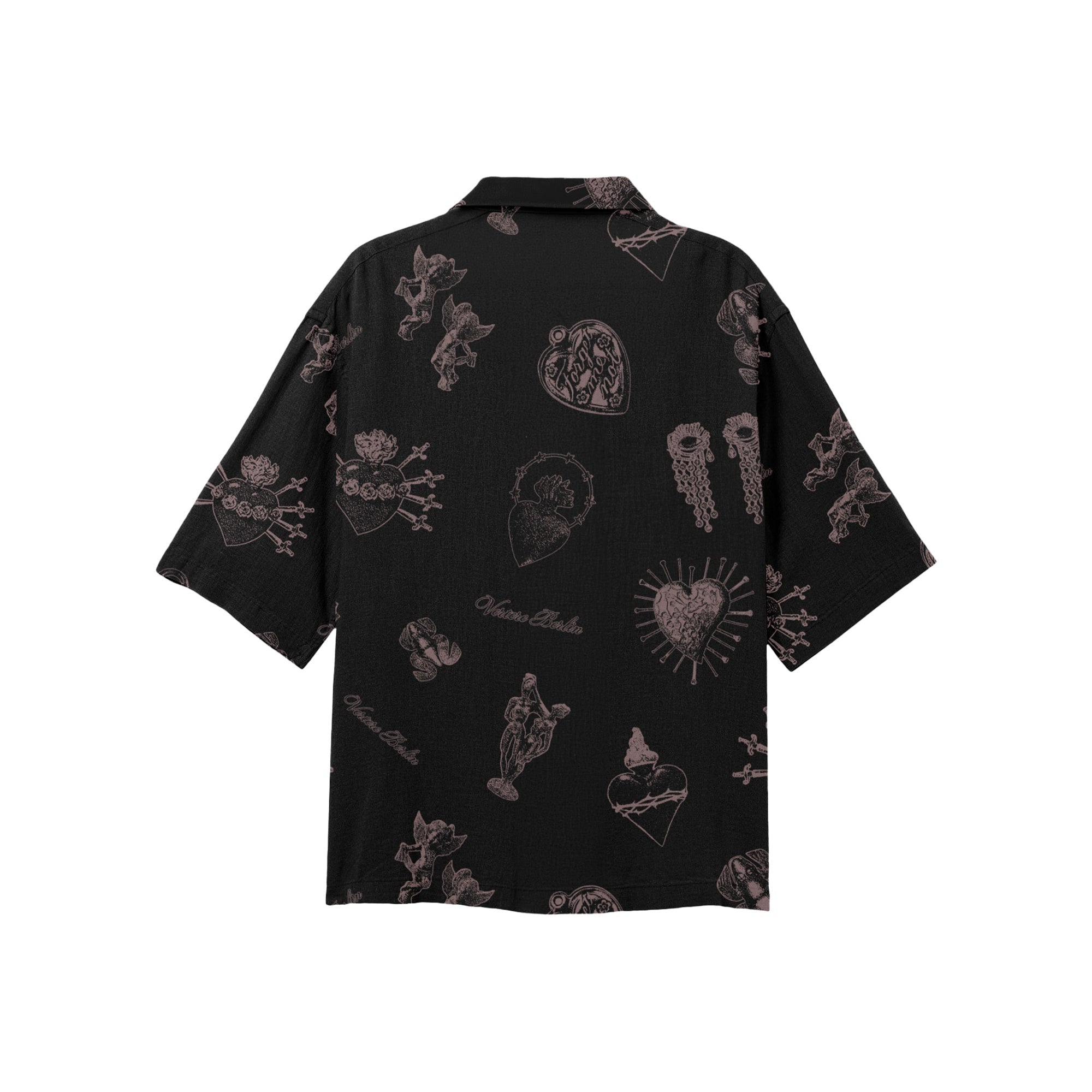 Vertere Berlin Forget Me Not Viscose Shirt  Black