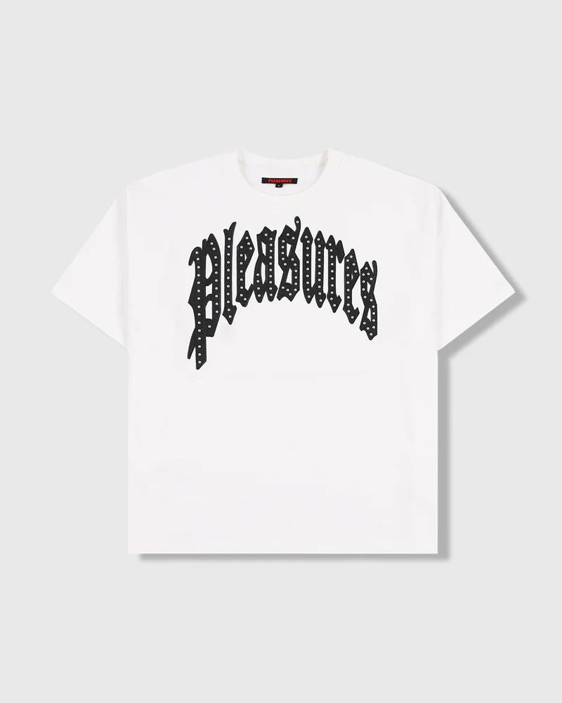 Pleasures Twitch Studded Crewneck White