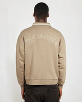 Pleasures Drift Zip Polo Tan