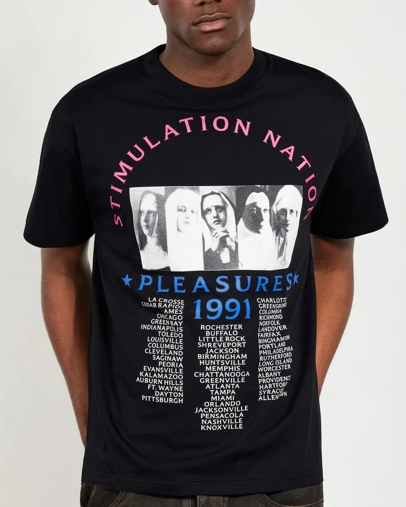 Pleasures Stimulation Tee Black