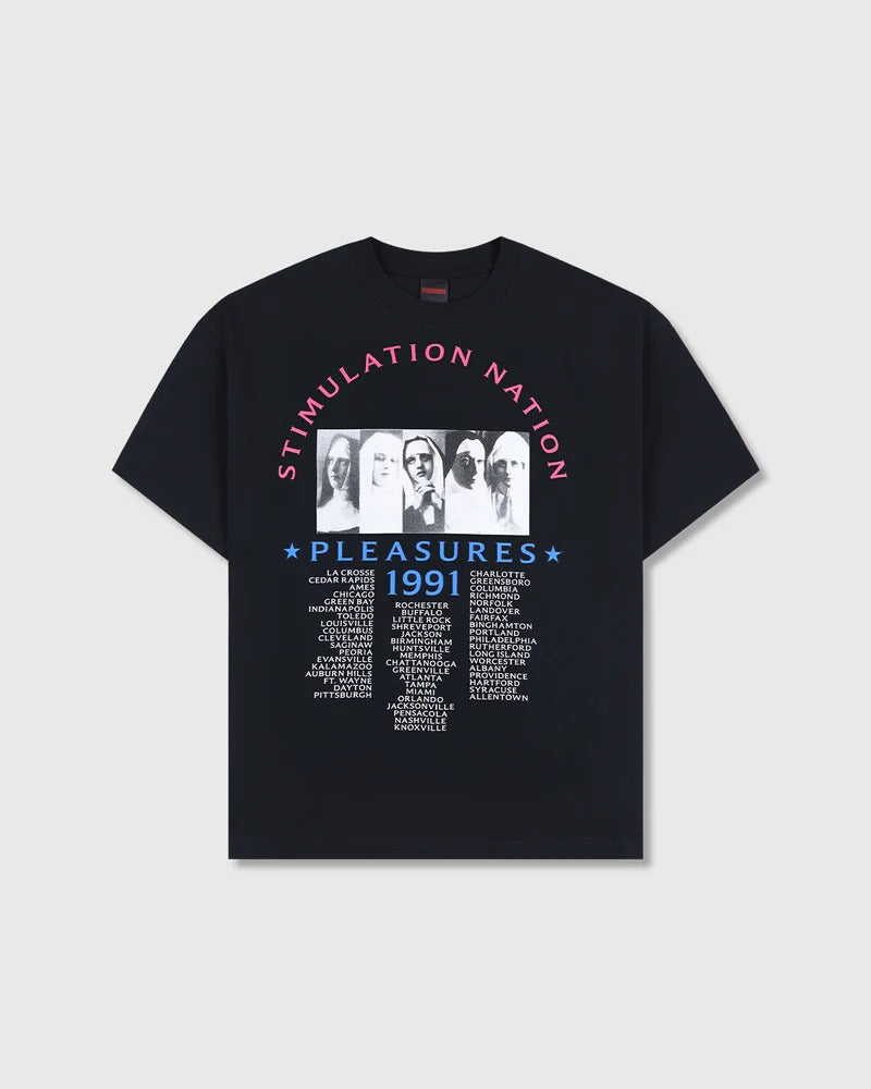 Pleasures Stimulation Tee Black