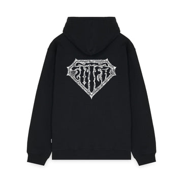 Iuter Thorns Double Logo Zip Hoodie Black