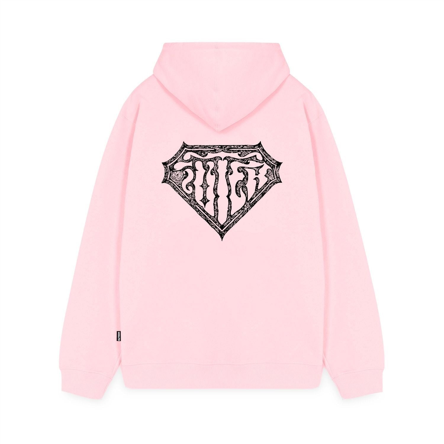 Iuter Thorns Double Logo Zip Hoodie Rosa