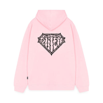 Iuter Thorns Double Logo Zip Hoodie Rosa