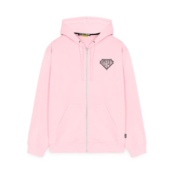 Iuter Thorns Double Logo Zip Hoodie Pink