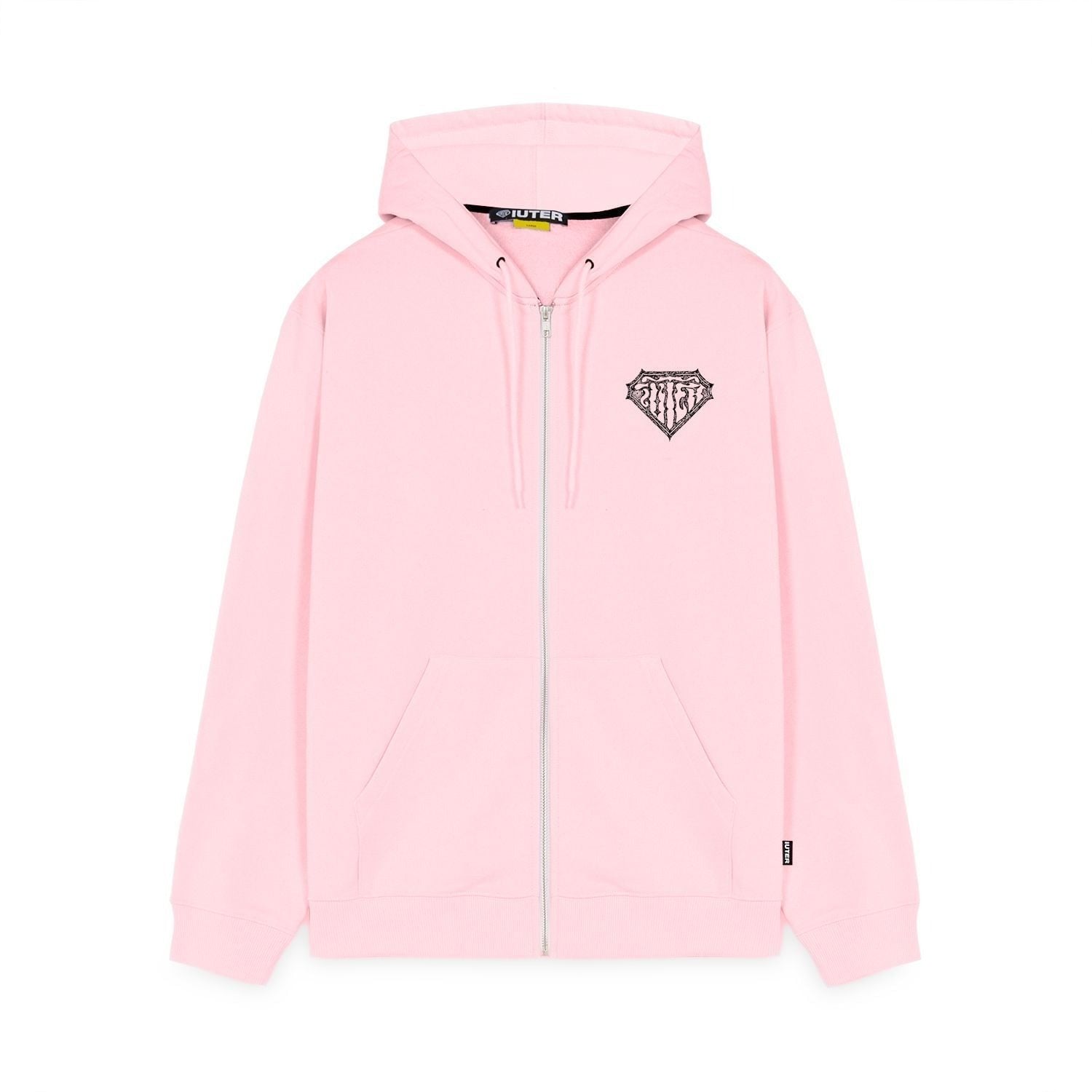 Iuter Thorns Double Logo Zip Hoodie Rosa