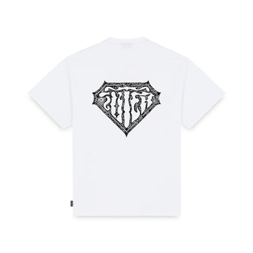 T-Shirt Iuter Thorns Double Logo Bianca