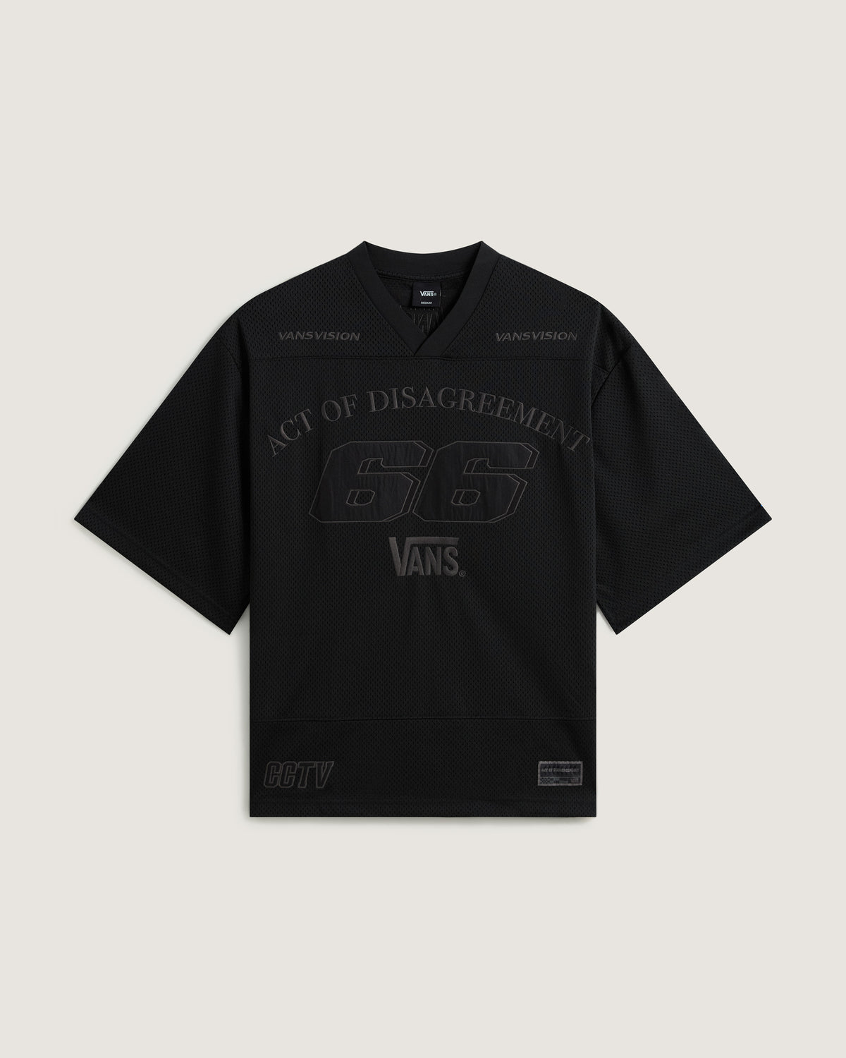 Vans Aod By Slam Jam Tee Jersey In Mesh Black