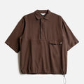Camicia Overshirt in legno Ohio Moro