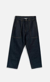 Wooden Japan Square Pocket Heritage Blu Raw