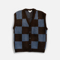 Wooden Gilet Kent Quadri Marrone