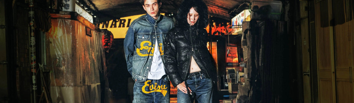 Evisu autunno inverno 2026 - denim con gabbiano