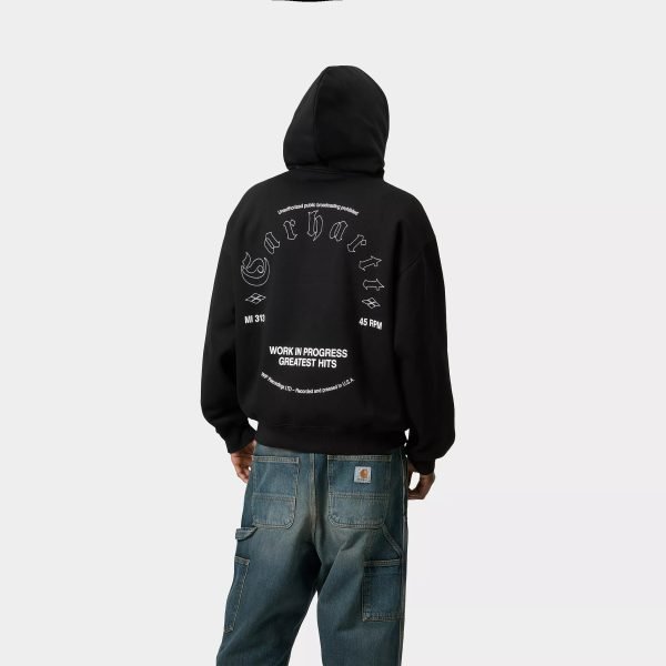 CARHARTT WIP HOODED GREATEST HITS SWEAT BLACK - immagine 3