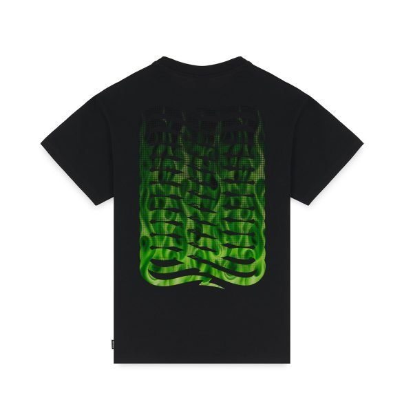 PROPAGANDA RIBS FLAME TEE BLACK