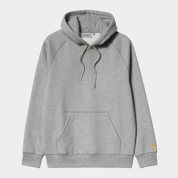 CHARHARTT WIP HOODED CHASE GREY HEATHER
