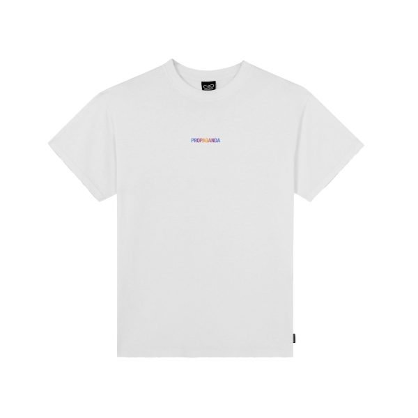 PROPAGANDA RIBS GRADIENT TEE WHITE - immagine 2