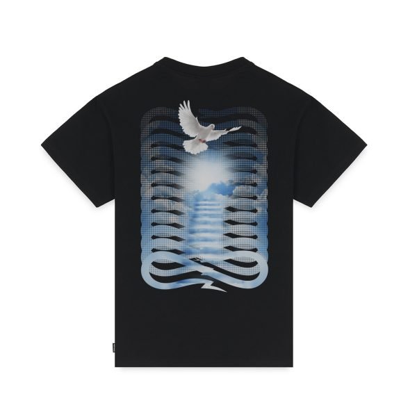 PROPAGANDA RIBS STARWAY TEE BLACK
