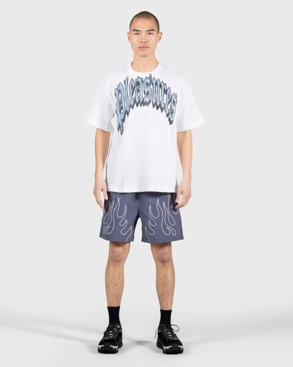 PLEASURES TWICTH WAFFLE SHIRT WHITE - immagine 3