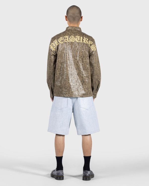 PLEASURES ANACONDA OVERSHIRT BROWN - immagine 3