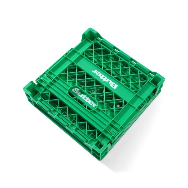 Butter Goods Collapsable Record Crate Green - immagine 2