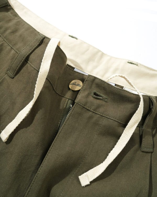 Butter Goods Pleated Trousers Foliage - immagine 4