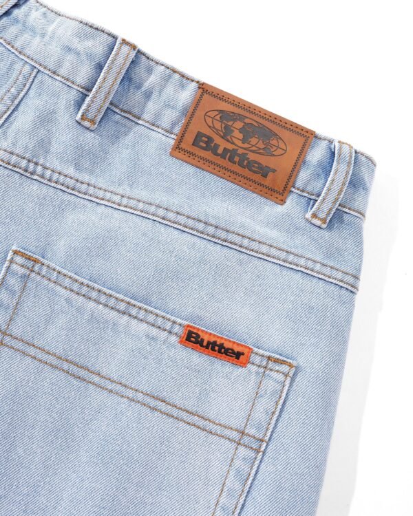 Butter Goods Baggy Denim Shorts Light Blue - immagine 4