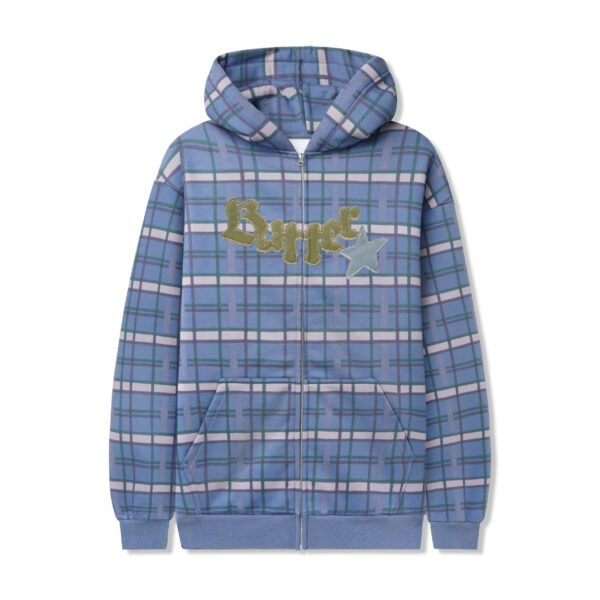 Butter Goods Edge Applique Zip Thru Hood Plaid
