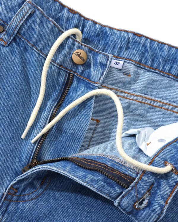 Butter Goods Baggy Denim Shorts Washed Indigo - immagine 2