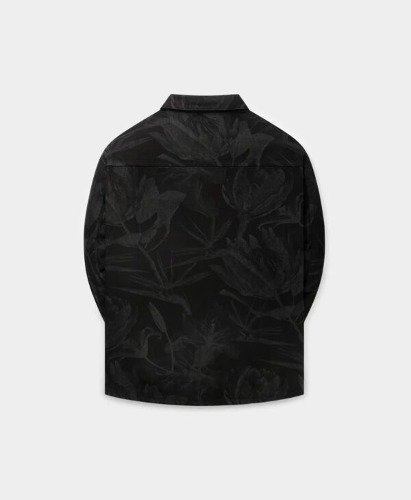 Daily Paper Black Floral Laser Denim Shirt - immagine 2
