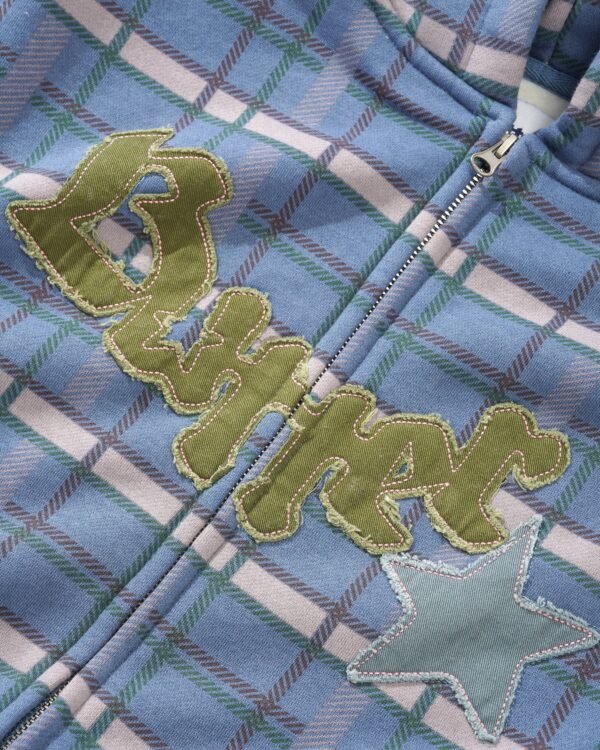 Butter Goods Edge Applique Zip Thru Hood Plaid - immagine 2