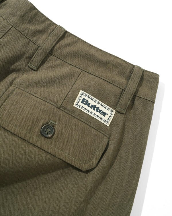 Butter Goods Pleated Trousers Foliage - immagine 3