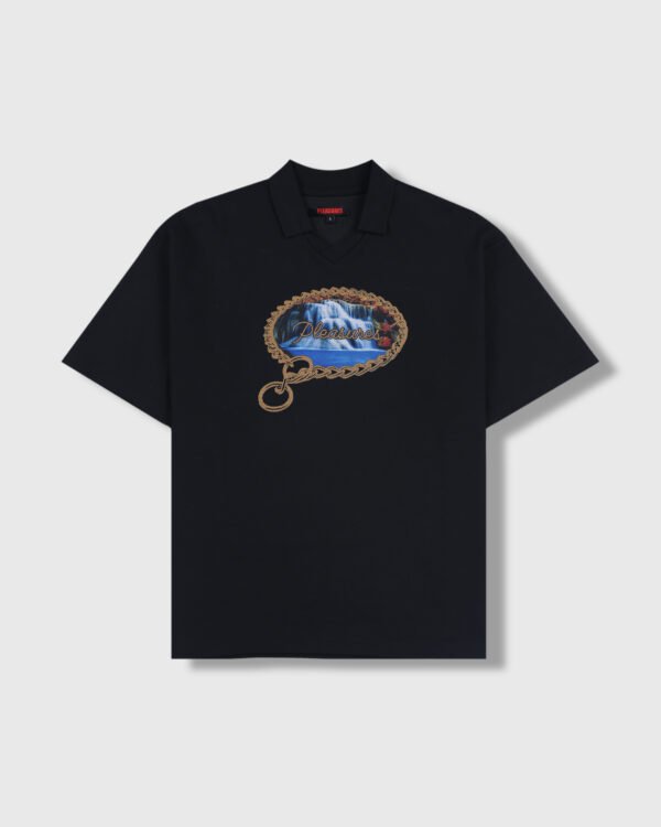 Pleasures Submission Boxy Polo Black