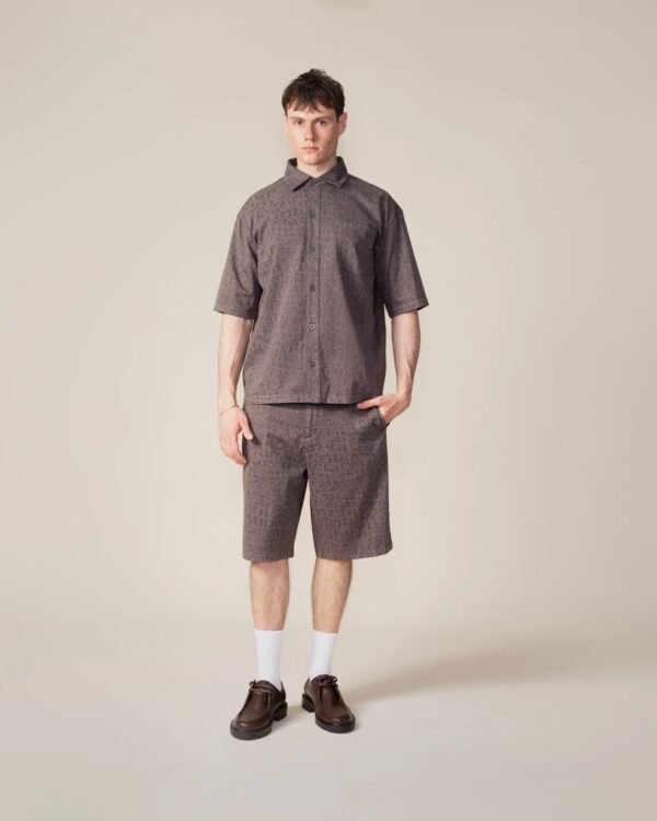 Daily Paper Black Oyster Digital Croc Shirt - immagine 3