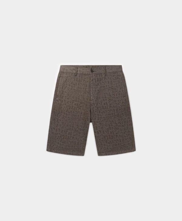 Daily Paper Black Oyster Digital Croc Shorts