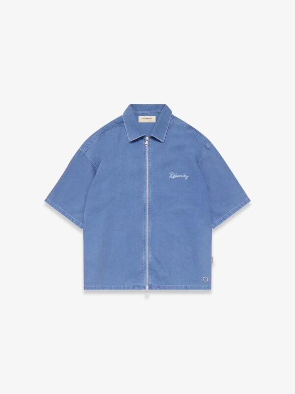 Reternity Lumevo Canvas Zip Shirt  Blue