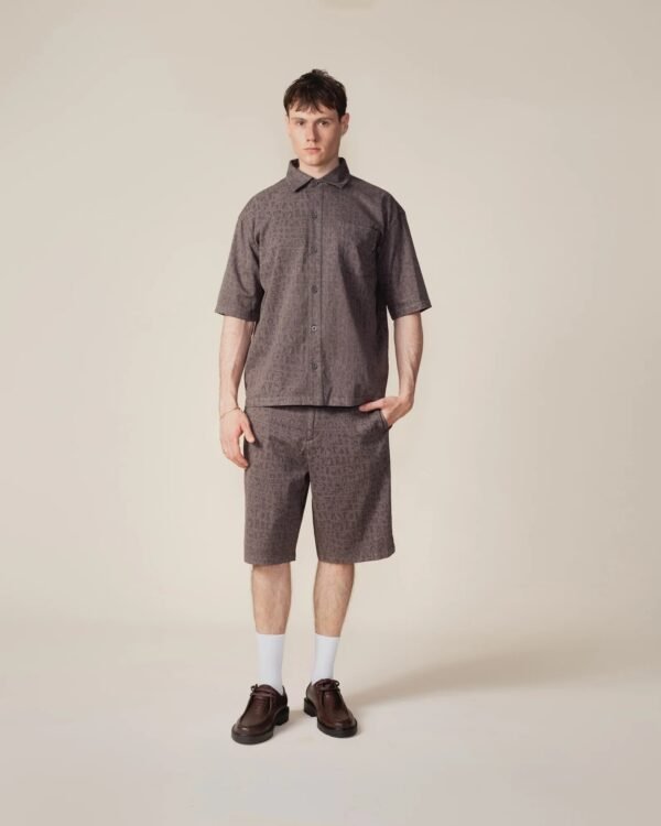 Daily Paper Black Oyster Digital Croc Shorts - immagine 3