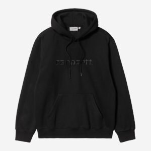 Carhartt Wip Hooded Carhartt Sweatshirt Black Black