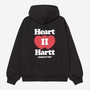 Carhartt Wip Hooded Heart Ii Hartt Sweat Jacket Black