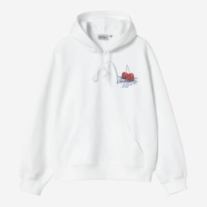 Carhartt Wip Hooded Jake Garcia Sweatshirt White